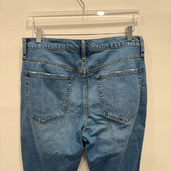 J. Crew Mid-Rise Flare Crop Jeans Distressed Knee Size 30 - Picture 6 of 9